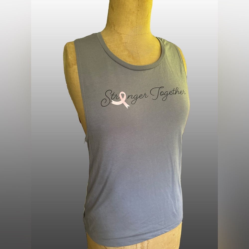Pure Barre Gray Muscle Tee - Stronger Together